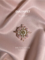 Broche Rose - Dulouvet