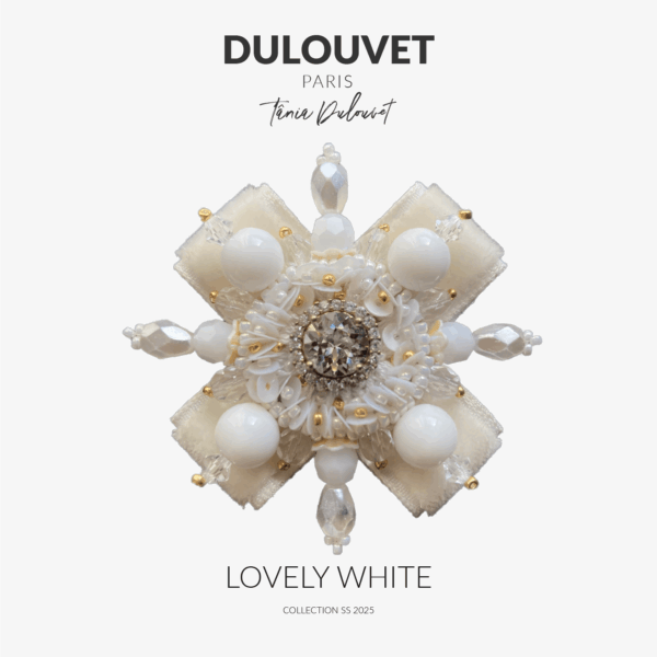 Broche-Haute-Couture-Dulouvet-Lovely White