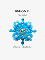 Broche Haute Couture Maison Dulouvet Saison Turquoise