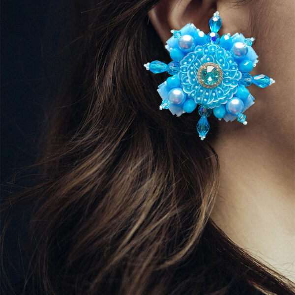 Broche clip Saison Turquoise