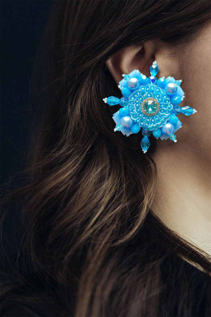 Broche clip Saison Turquoise